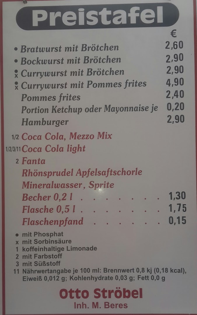 Imbissbetrieb O. Ströbel · Fotos 1